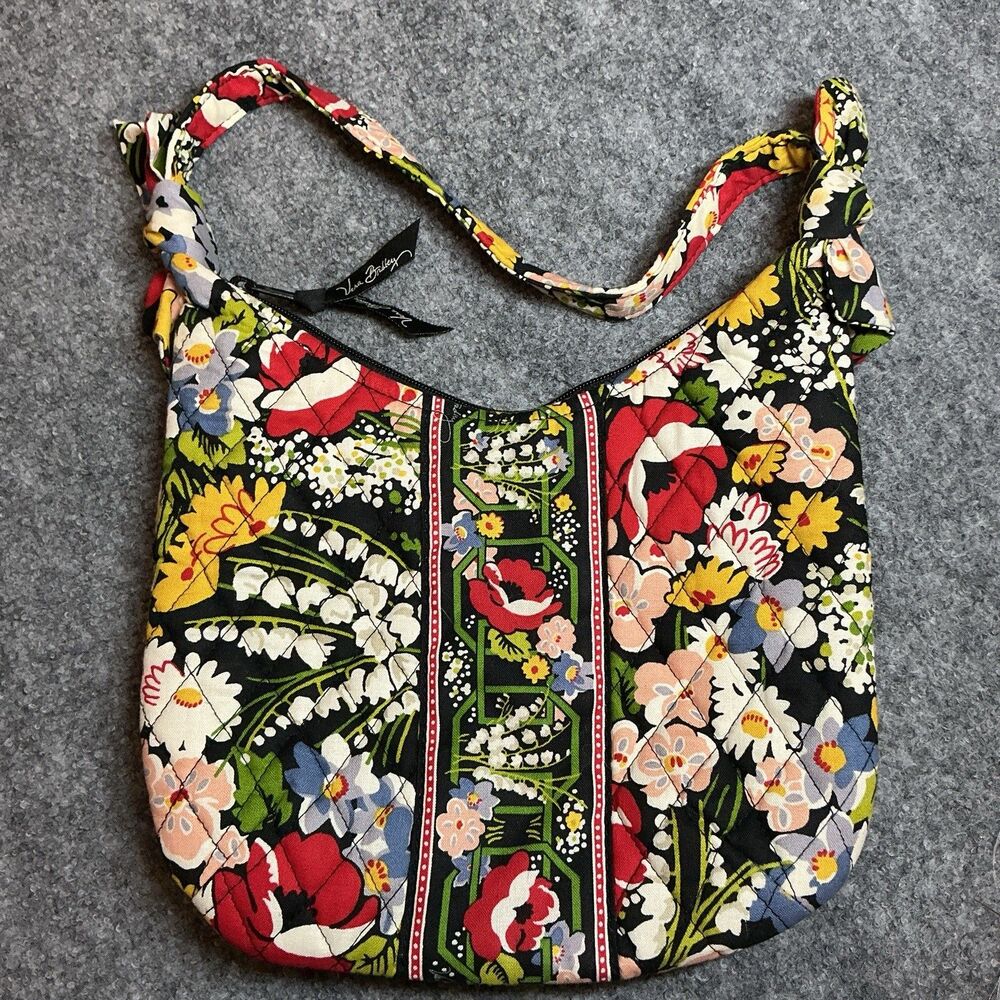 Vera Bradley Purse Poppy Fields Retired Shoulder Bag - Picture 5 of 7